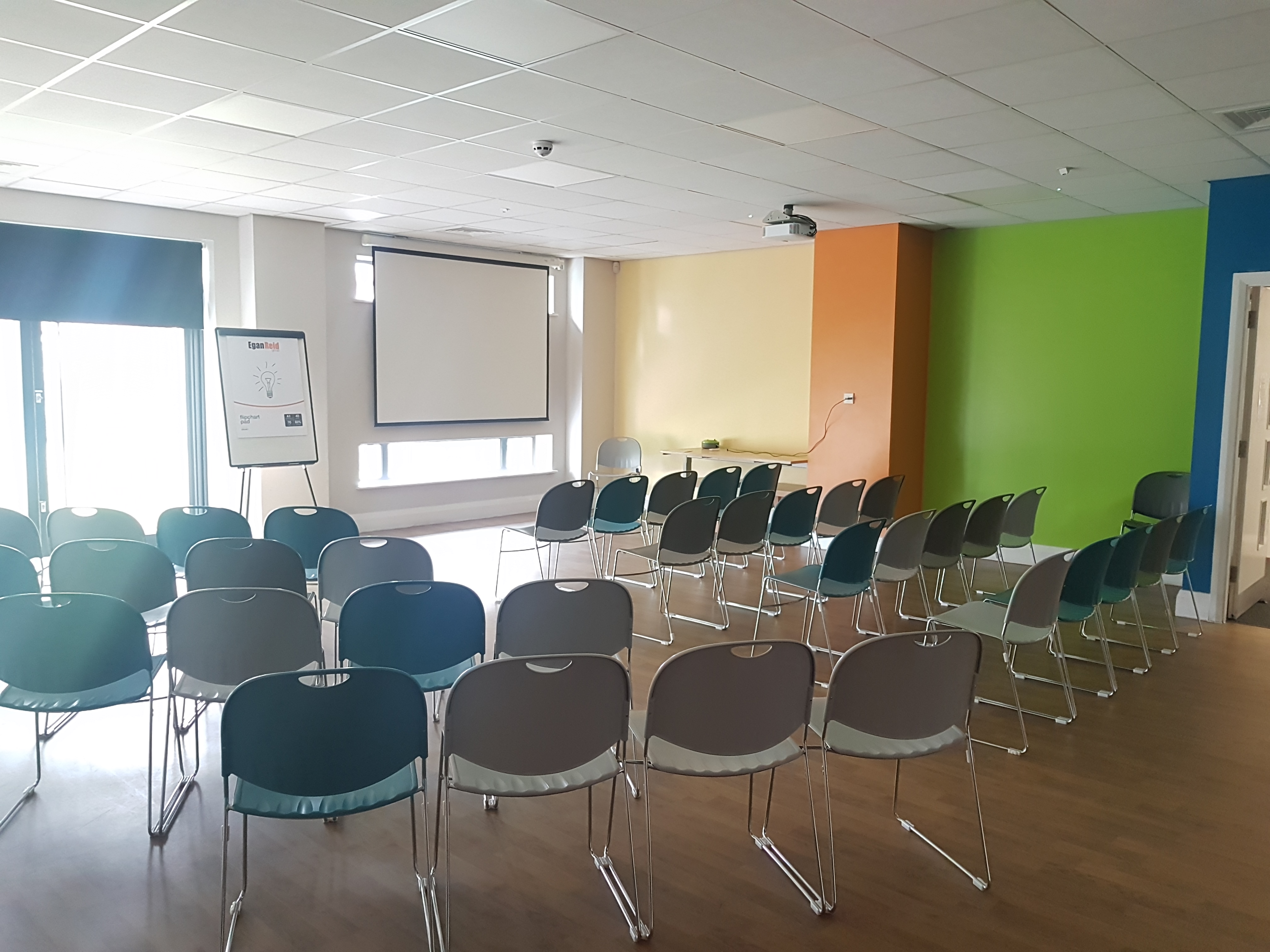 Muller Room at The LifeCentre: modern chairs for engaging workshops and seminars.
