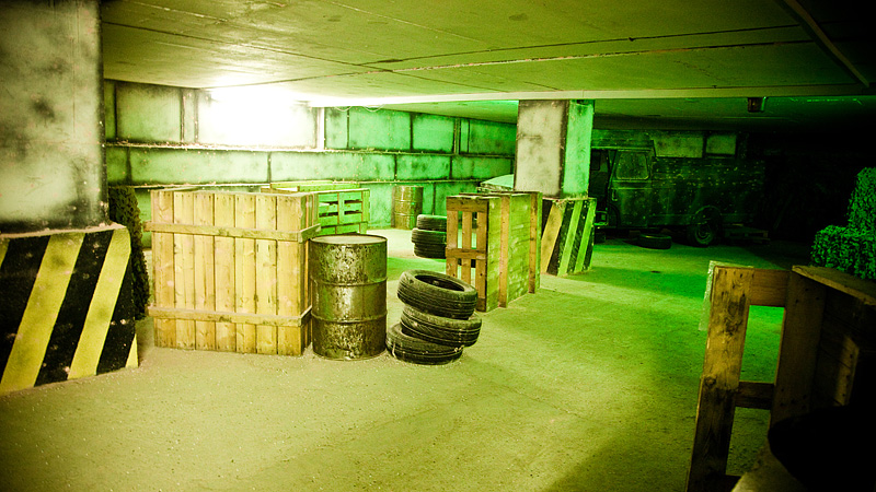 Whole Venue at Bunker 51: immersive industrial event space for team-building activities.