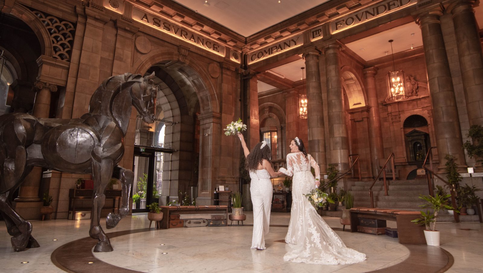 Elegant ballroom at Kimpton Clocktower Hotel, ideal for weddings and events.