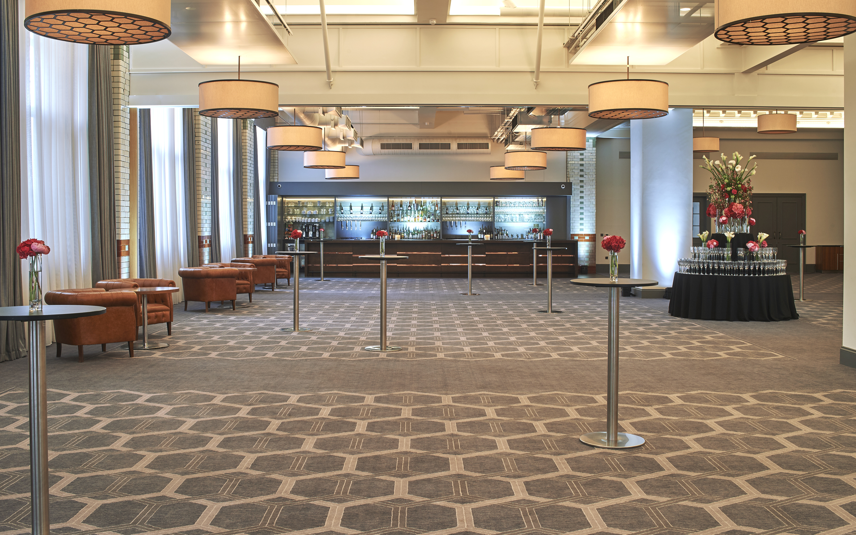 Elegant event space at The Whitworth Rooms, Kimpton Clocktower Hotel, perfect for receptions.