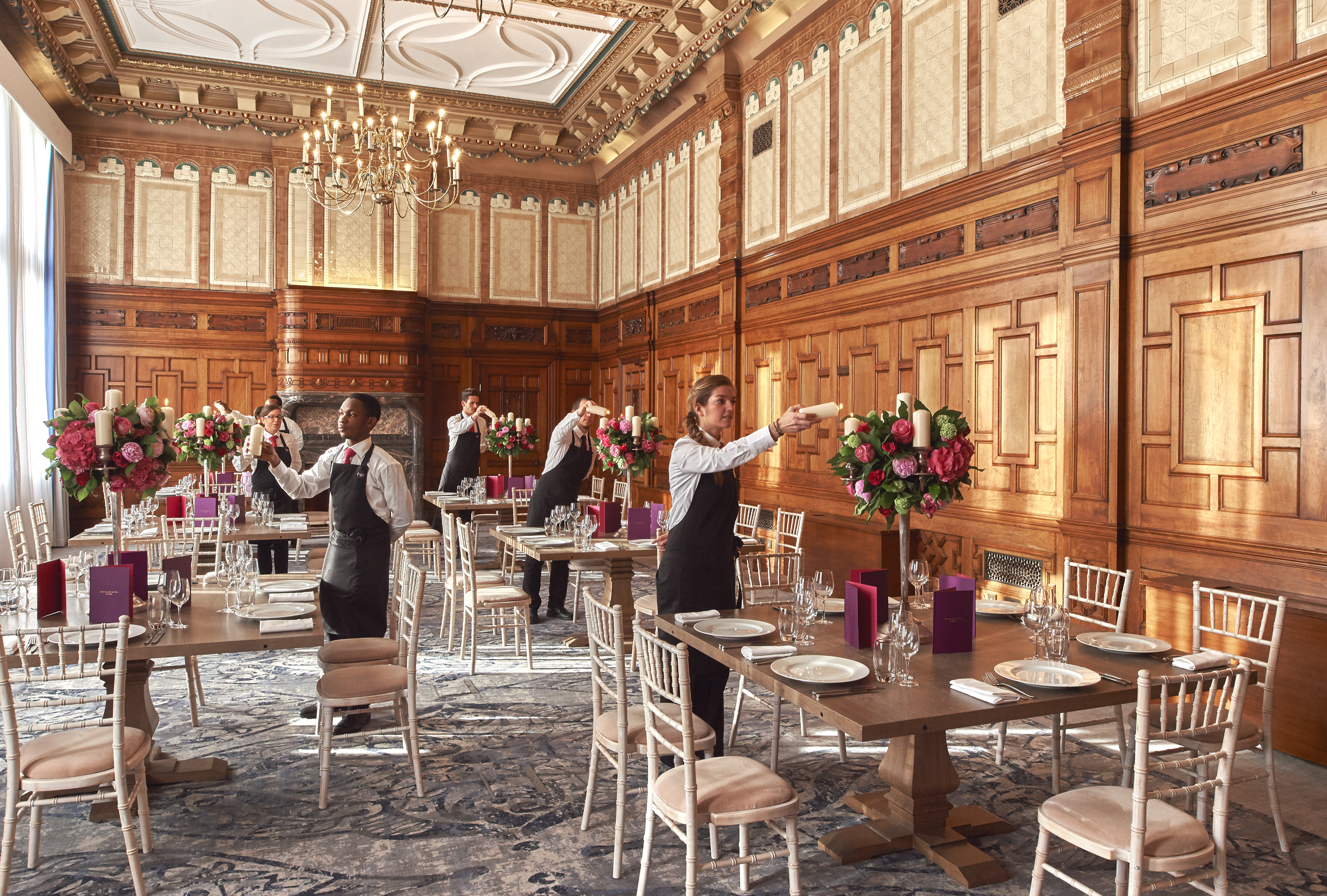 Directors Suite at Kimpton Clocktower Hotel, elegant banquet room for upscale events.