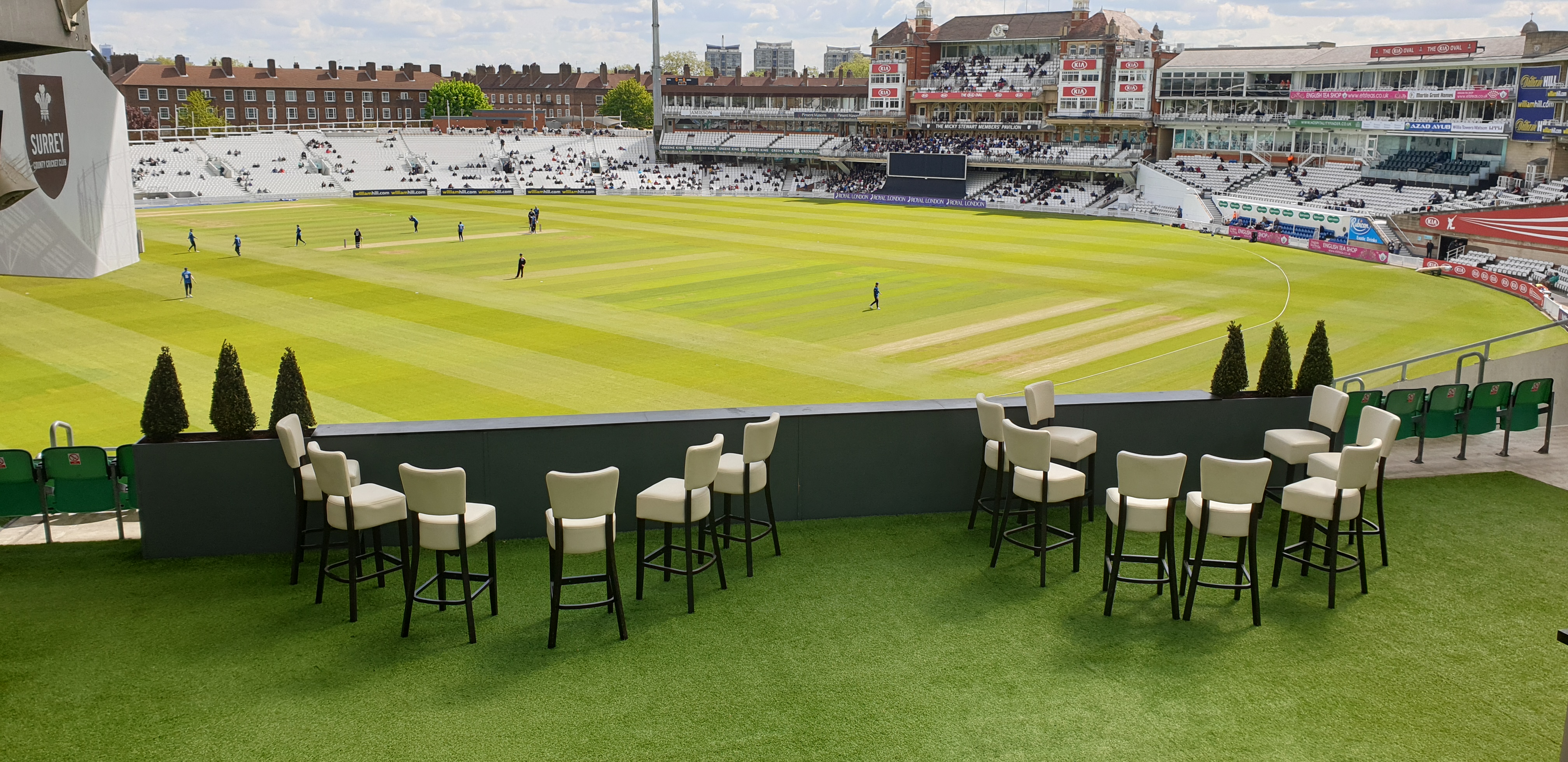Vibrant India Room at Kia Oval, ideal for corporate events and summer gatherings.