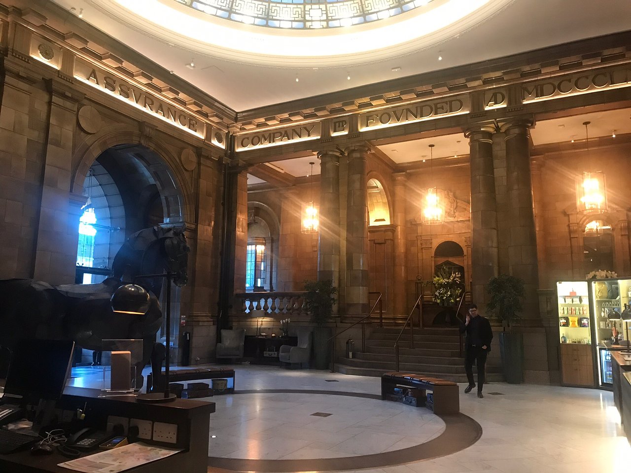 Winter Garden lobby at Kimpton Clocktower Hotel, elegant venue for upscale events.