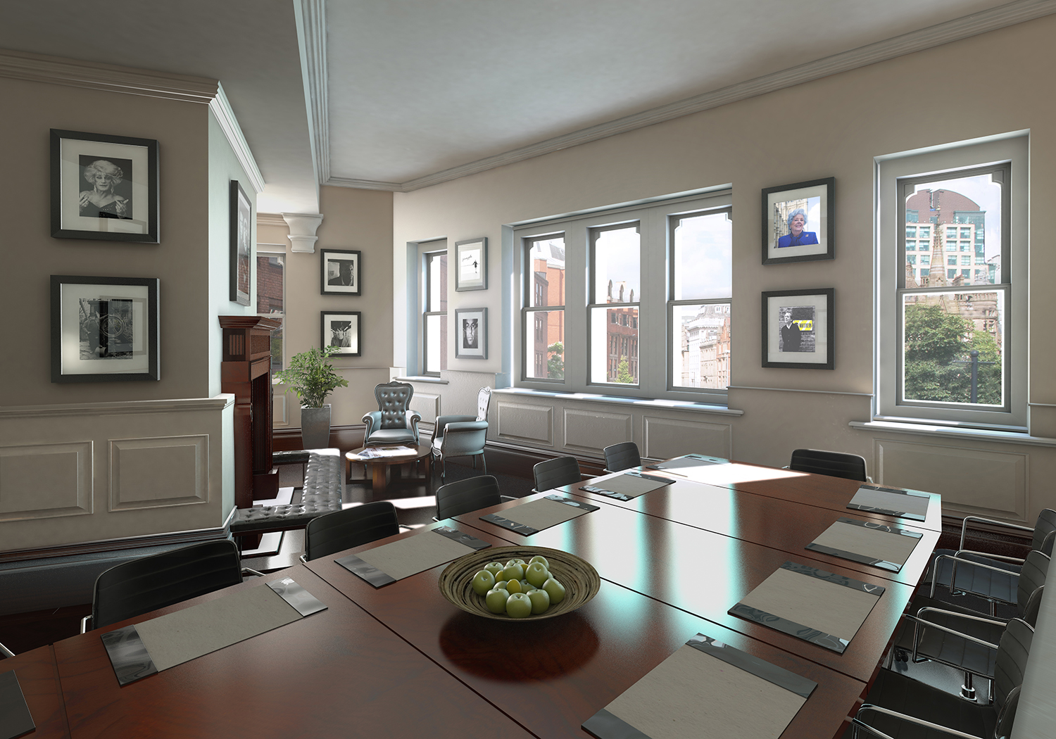 Thomas Worthington Room at Albert Square Chop House, ideal for meetings and events.