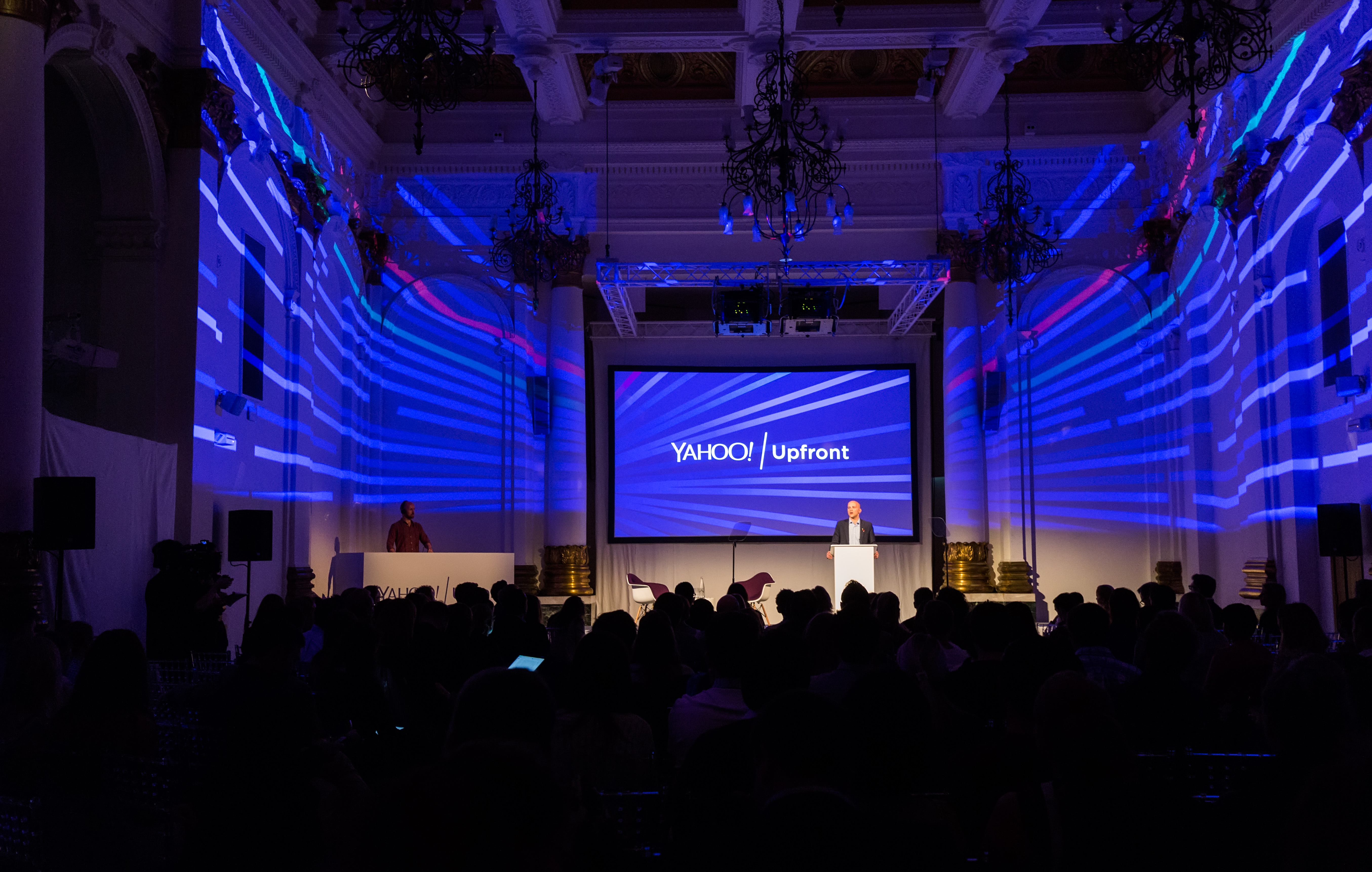 "Whole Venue at 8 Northumberland Avenue, dynamic lighting for professional conferences."
