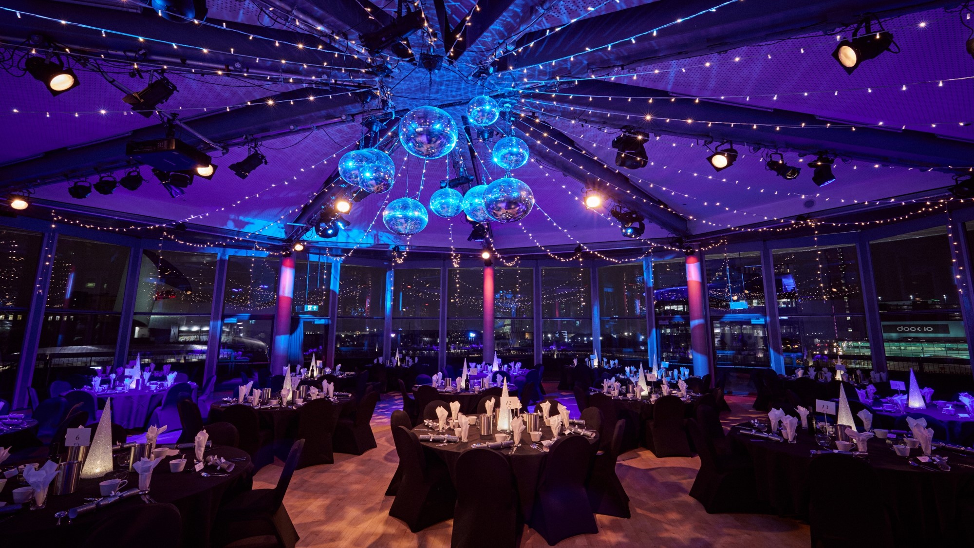 Elegant event space in The Compass Room, perfect for upscale gatherings and networking.