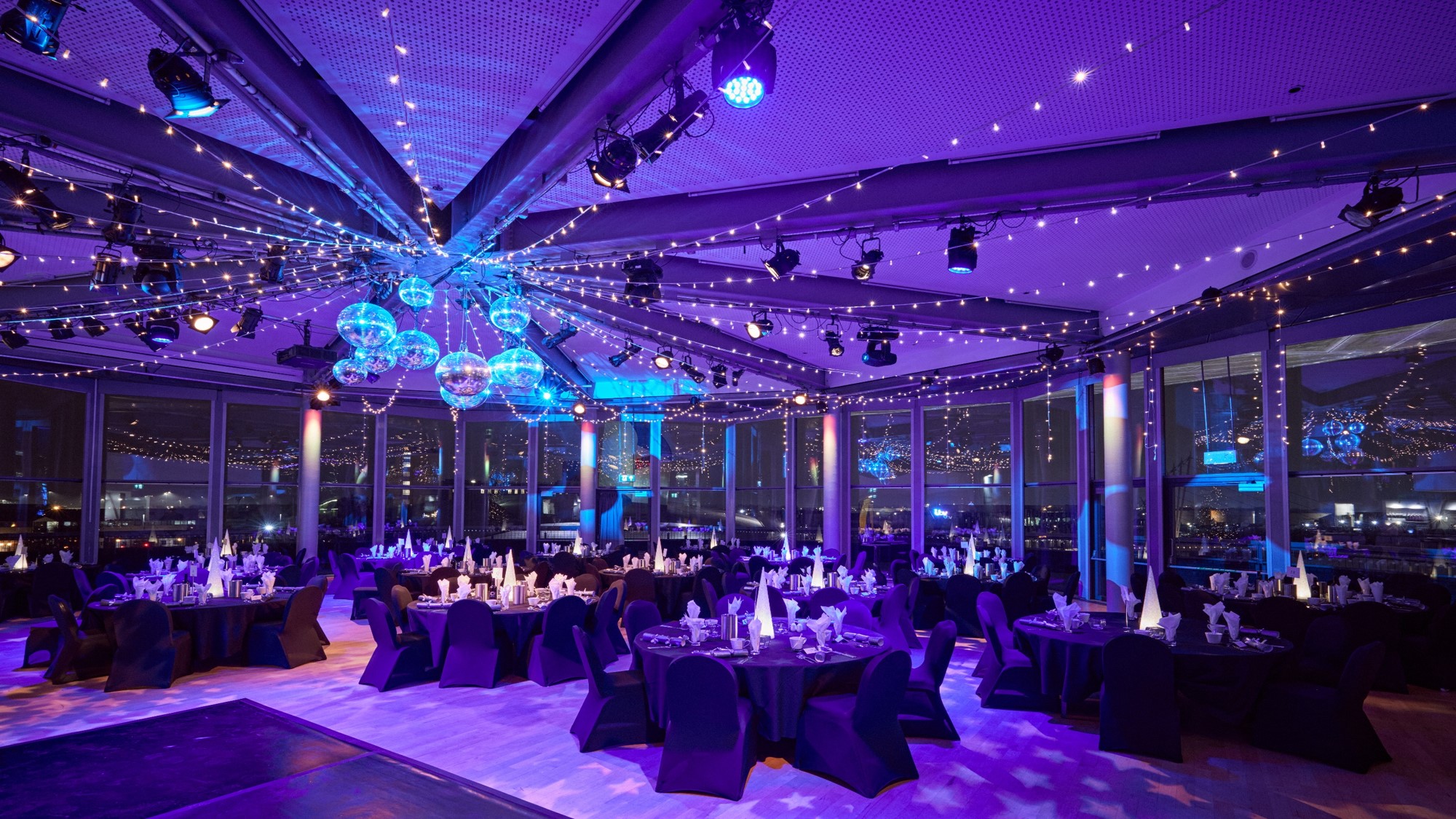 Elegant event space in The Compass Room, ideal for galas and corporate gatherings.