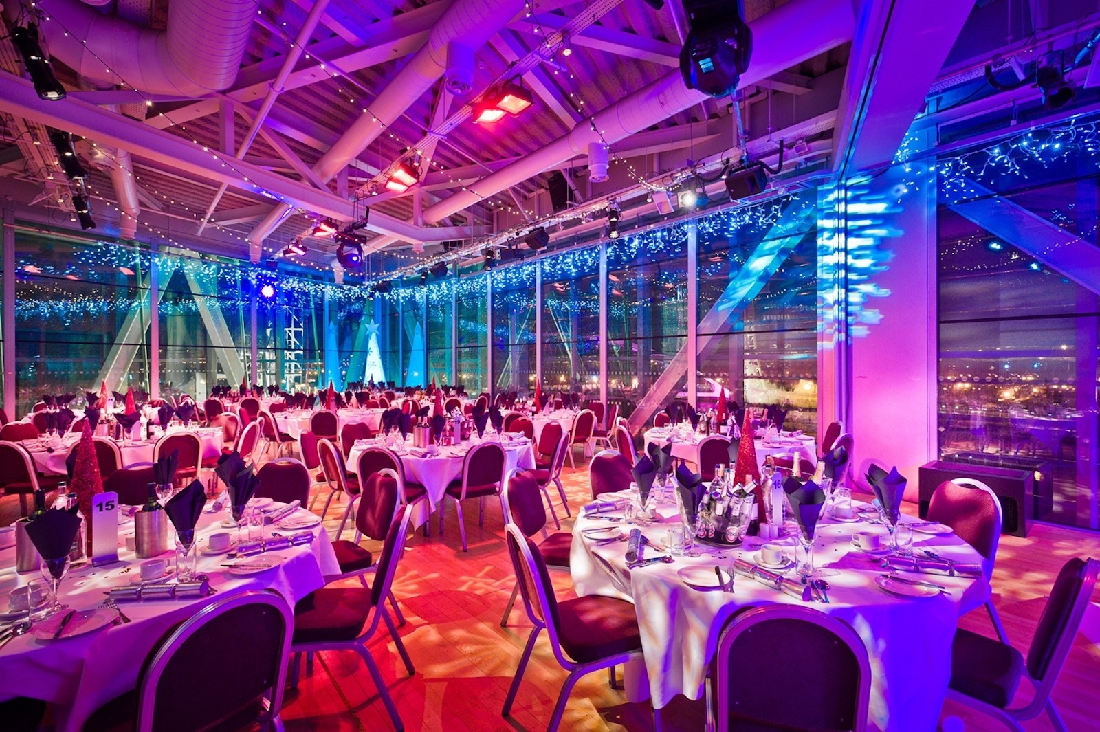 Elegant event space at The Aldridge Studio, ideal for gala dinners and corporate functions.