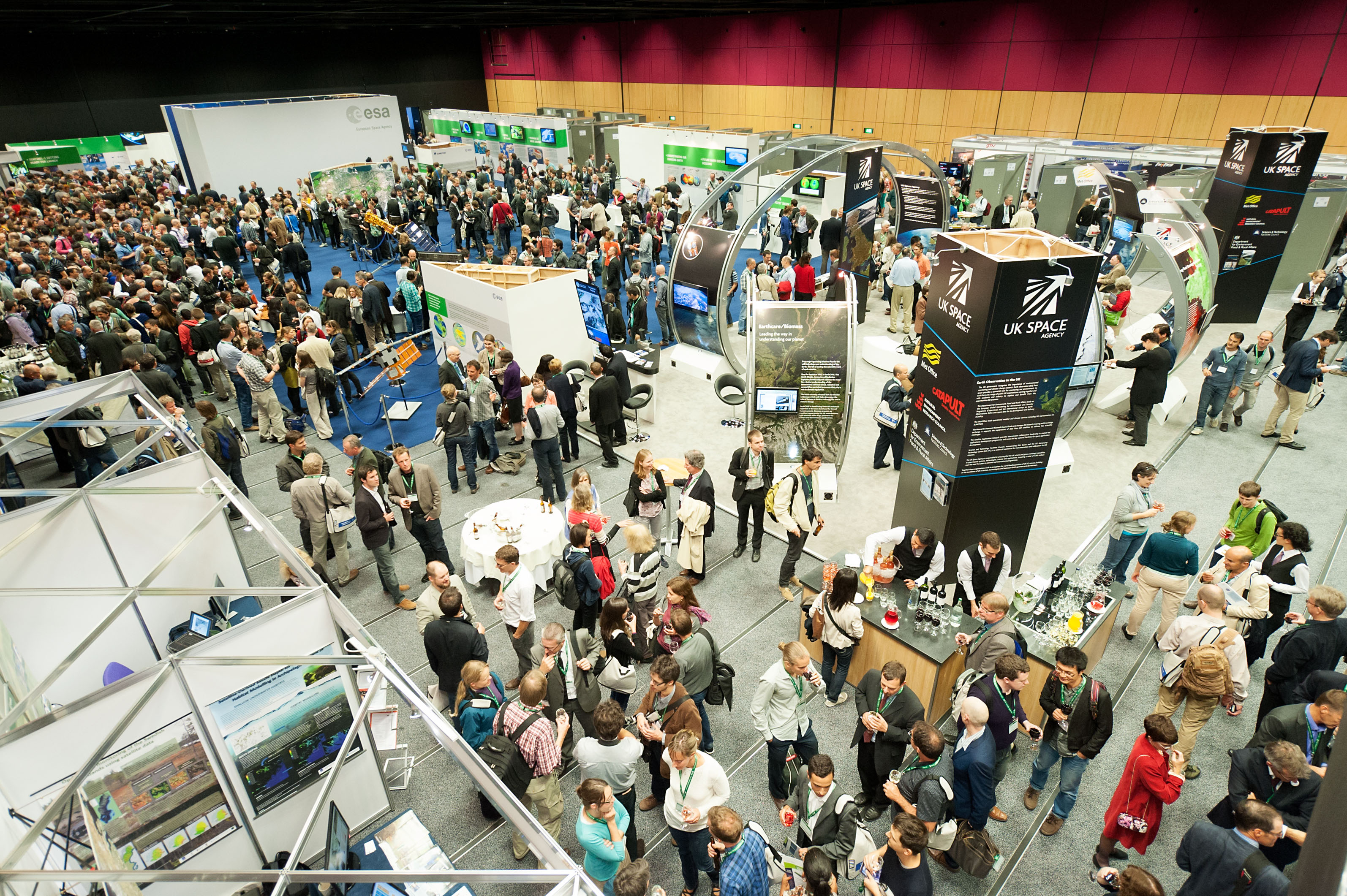 Lennox Suite trade show in Edinburgh, showcasing vibrant networking and exhibitor booths.
