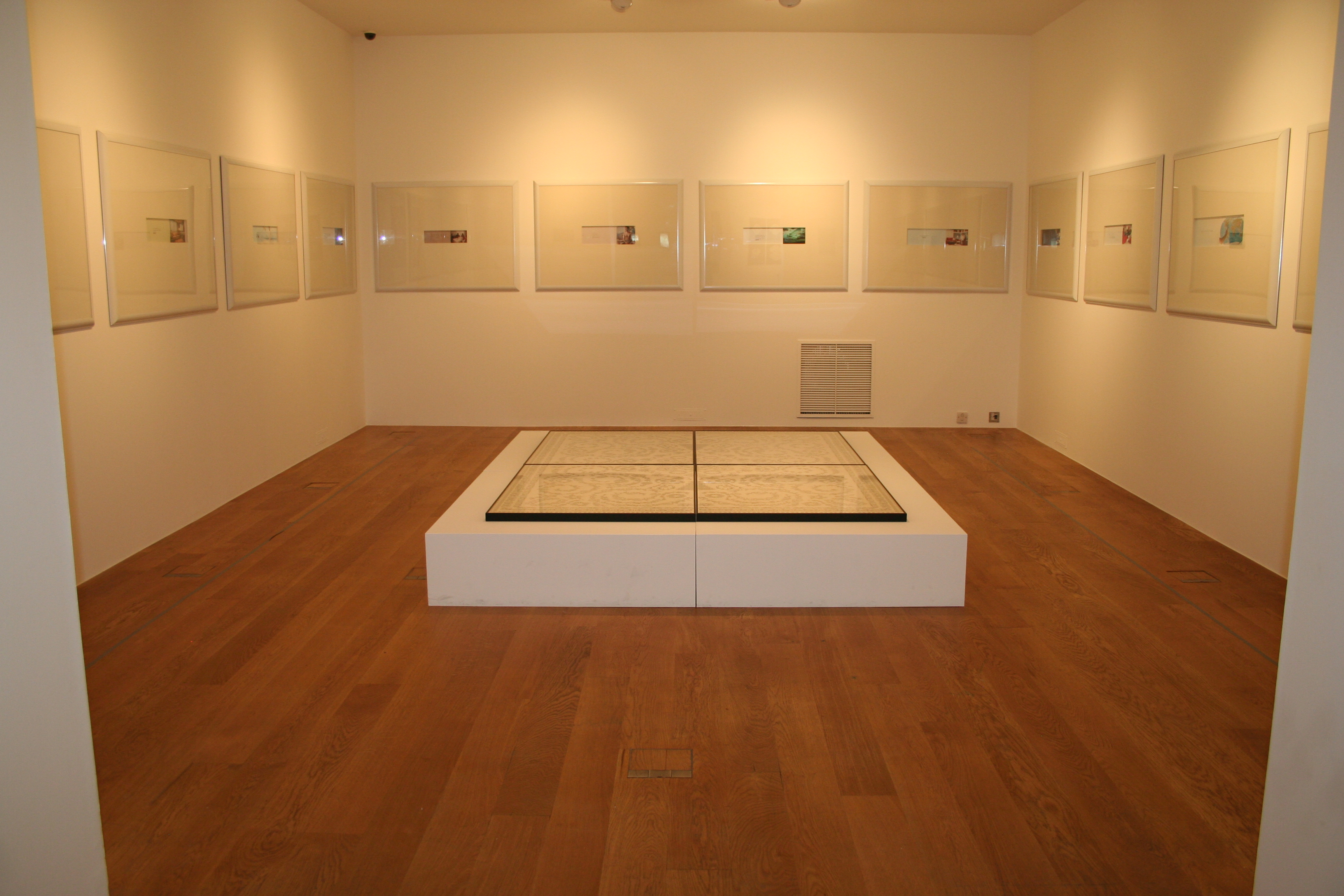 Minimalist gallery space in Asia House for art events and intimate meetings.