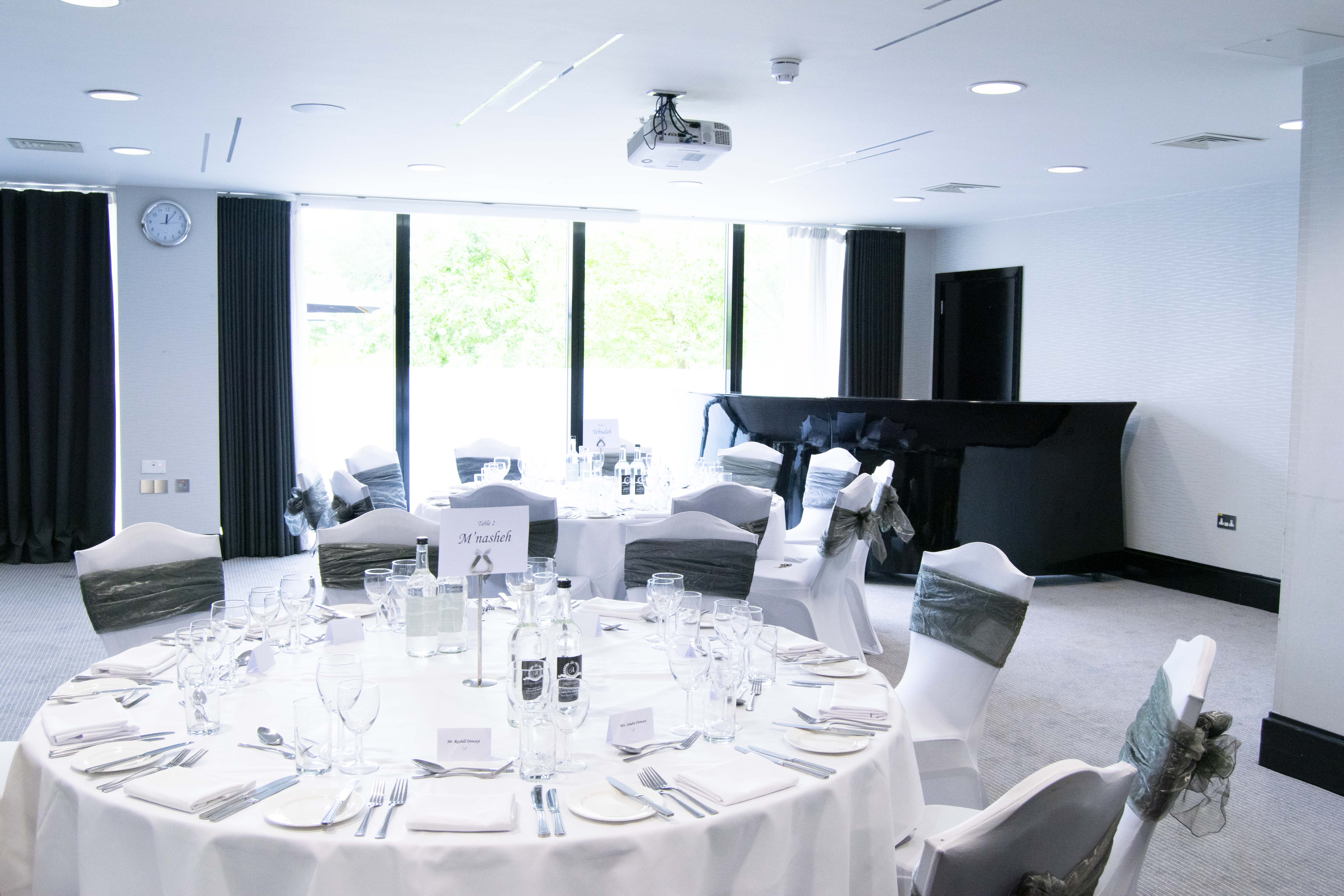 Elegant event space at Dukes, Hilton London Syon Park, perfect for weddings and corporate events.