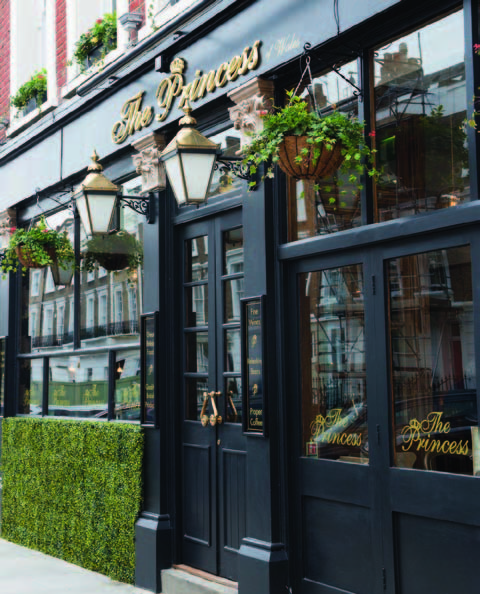 Elegant Princess Room in The Princess of Wales Pub for intimate events and gatherings.