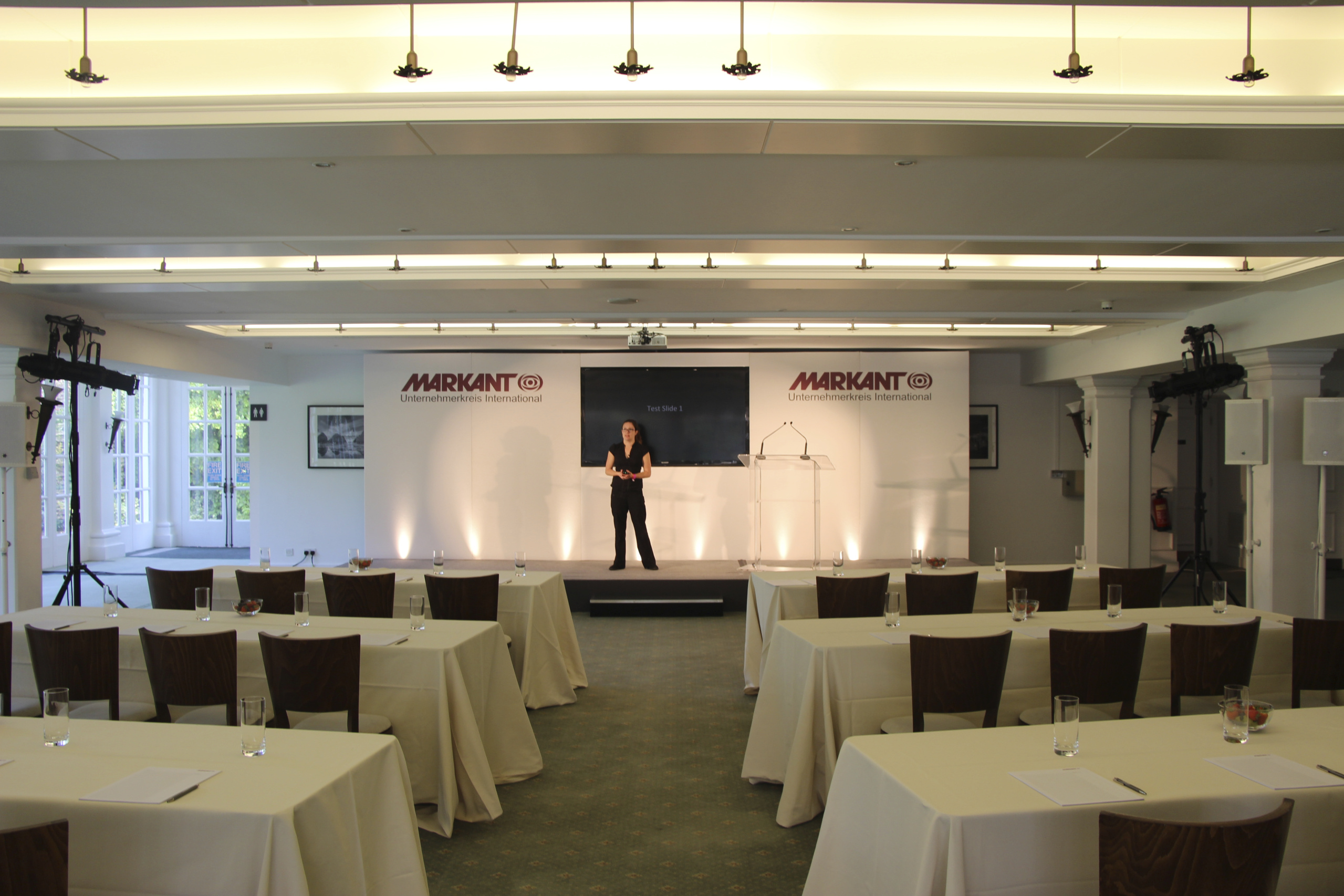 The Garden Room at Hampton Court Palace, ideal for corporate events and workshops.