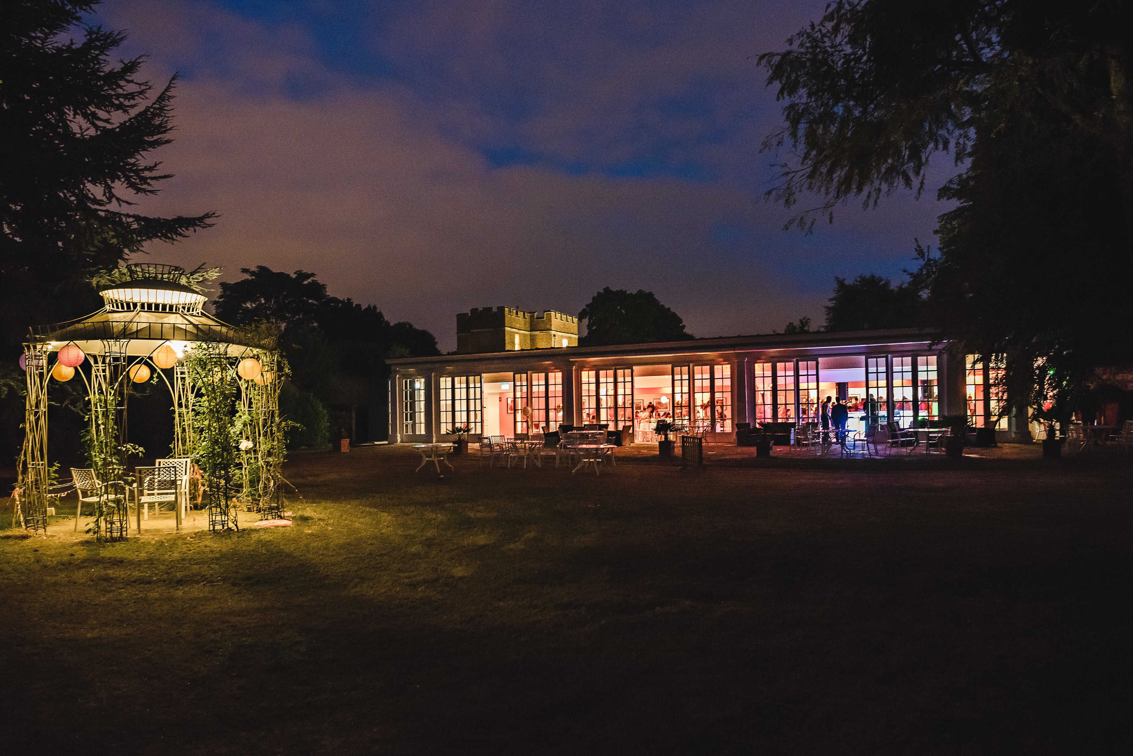 Garden Room at Hampton Court Palace with gazebo, ideal for outdoor events and receptions.
