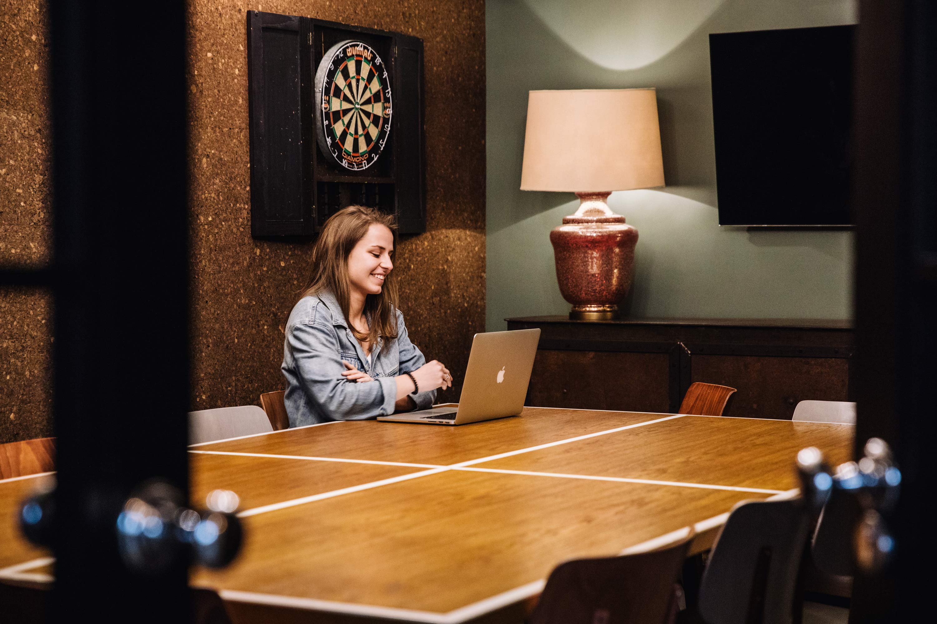 Modern meeting space in The Hoxton Shoreditch, ideal for presentations and collaboration.