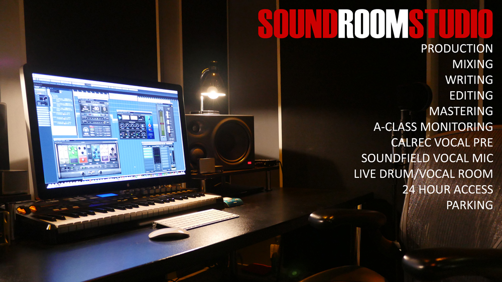 Professional sound studio setup with advanced mixing software for events and recordings.