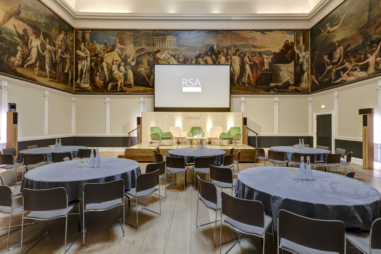 Elegant Great Room at RSA House, perfect for conferences and networking events.