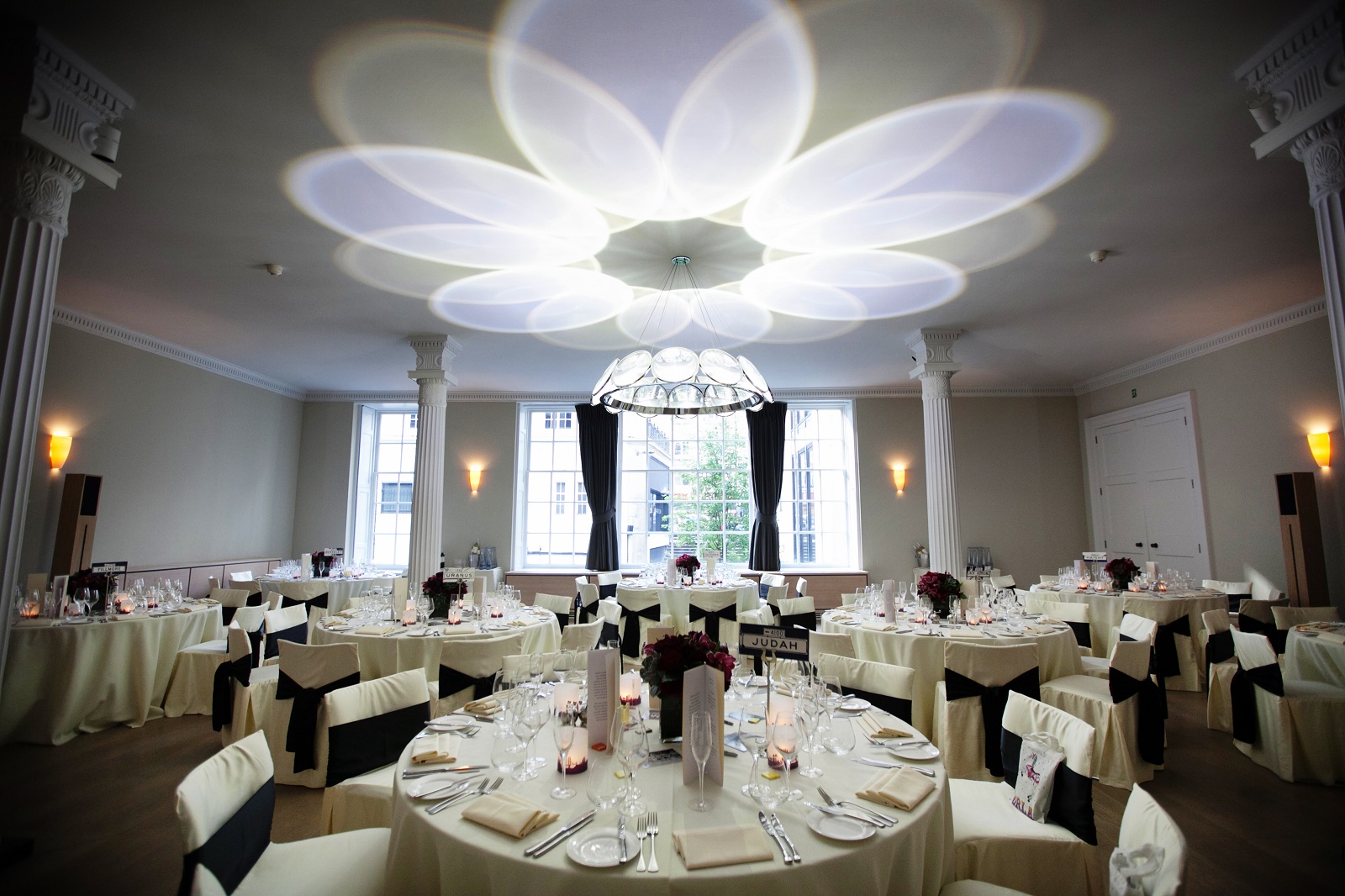 Elegant banquet room in RSA House, perfect for weddings and corporate events.