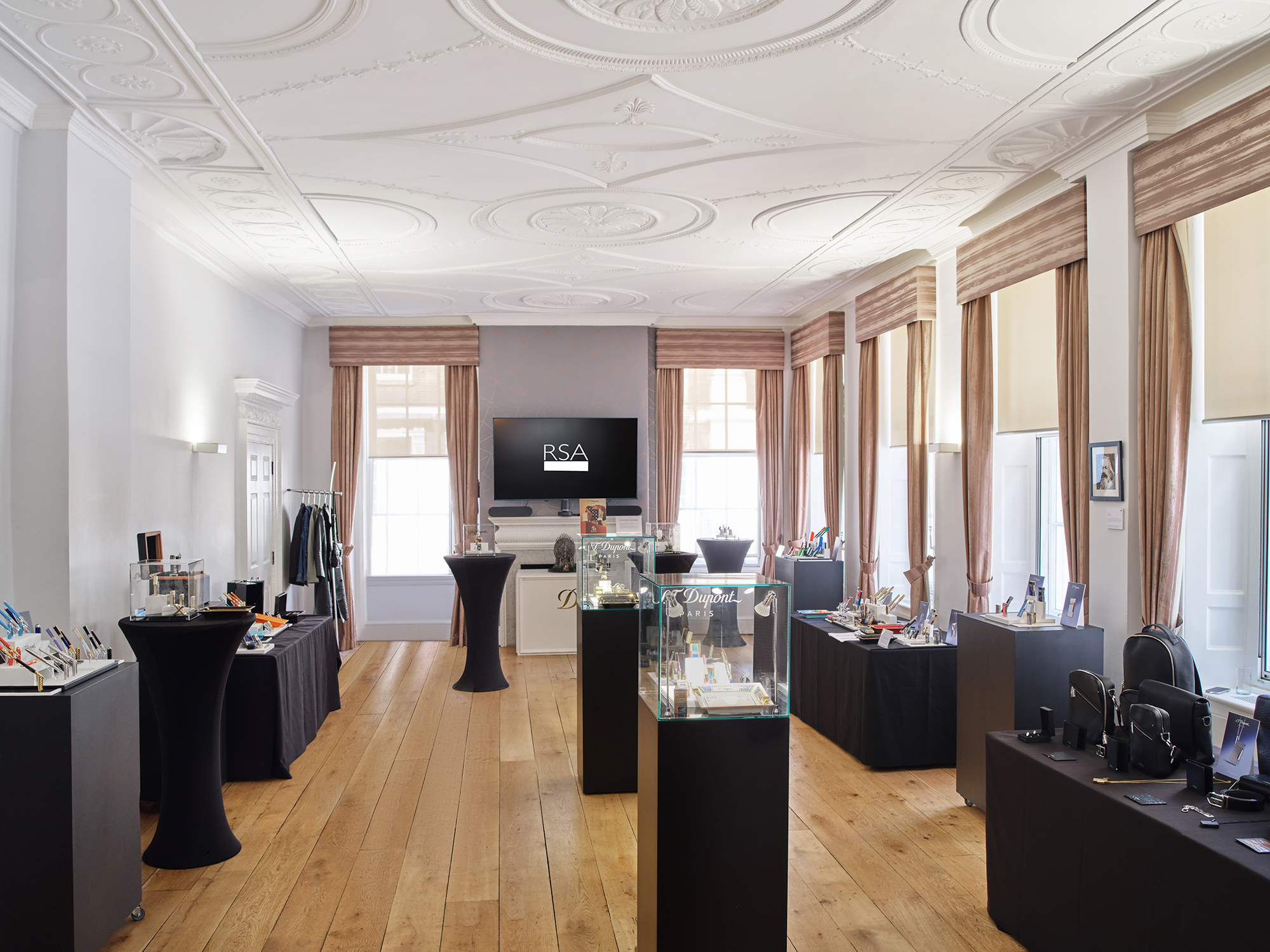 Elegant Tavern Room at RSA House, perfect for corporate events and product launches.