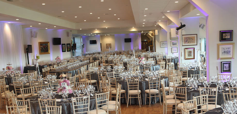 Elegant event space at The Tulip Club, StoneX Stadium for weddings and corporate functions.