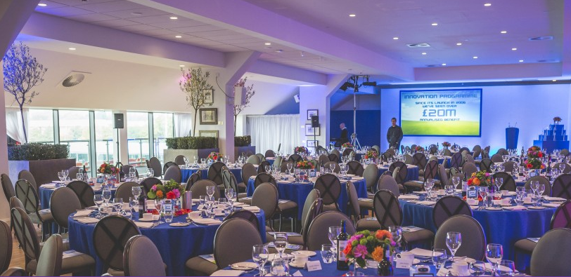 Elegant event space at The Tulip Club, StoneX Stadium, perfect for formal gatherings.