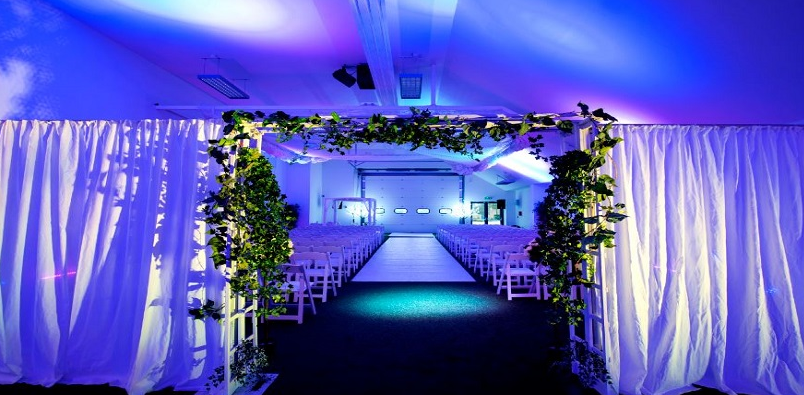 Elegant Olympic Bar at StoneX Stadium, perfect for weddings and corporate events.