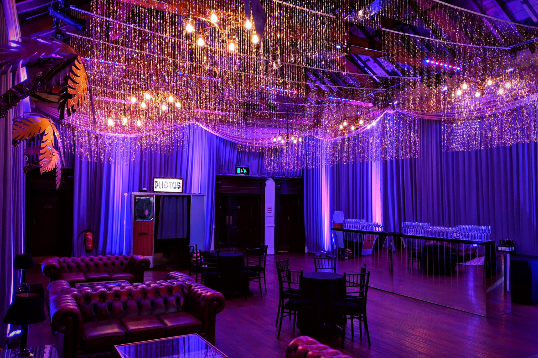 Elegant event space at The Sugar Rooms, ideal for corporate events and social gatherings.