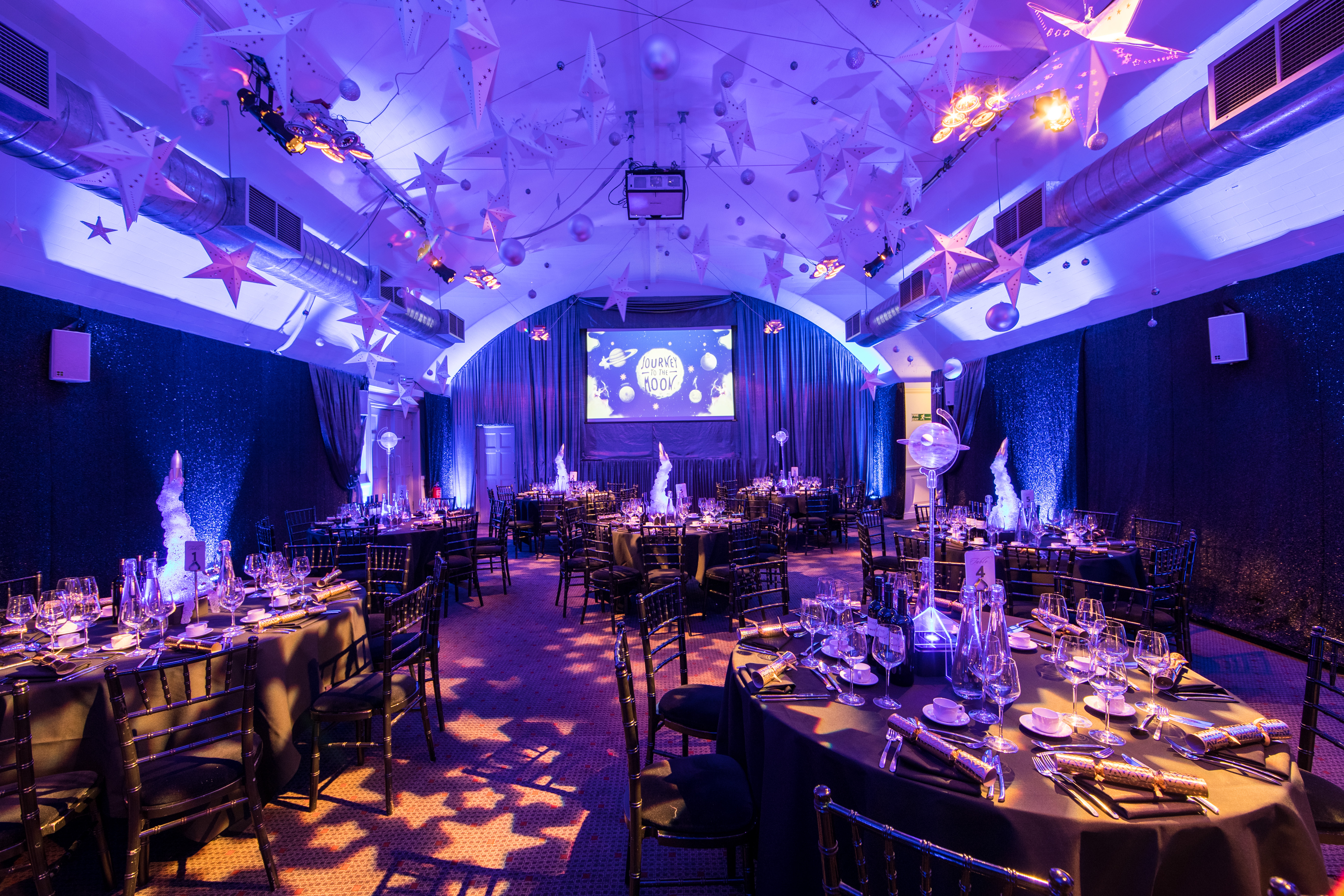 Elegant event space at The Smeaton Vaults, ideal for galas and formal dinners.