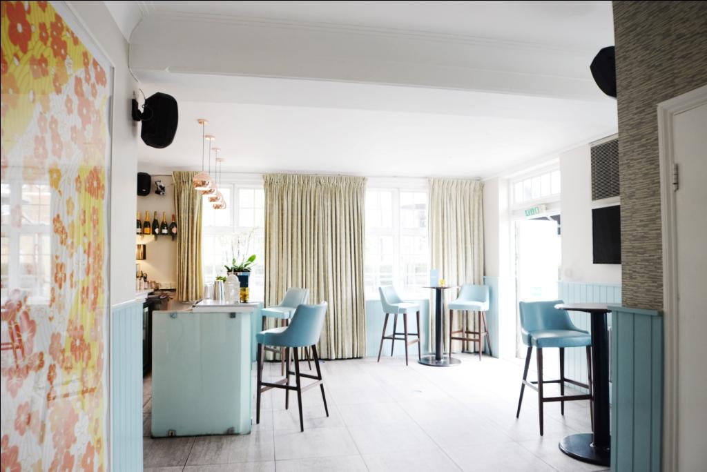 Bright event space in The Chapel Bar, ideal for intimate gatherings and networking.
