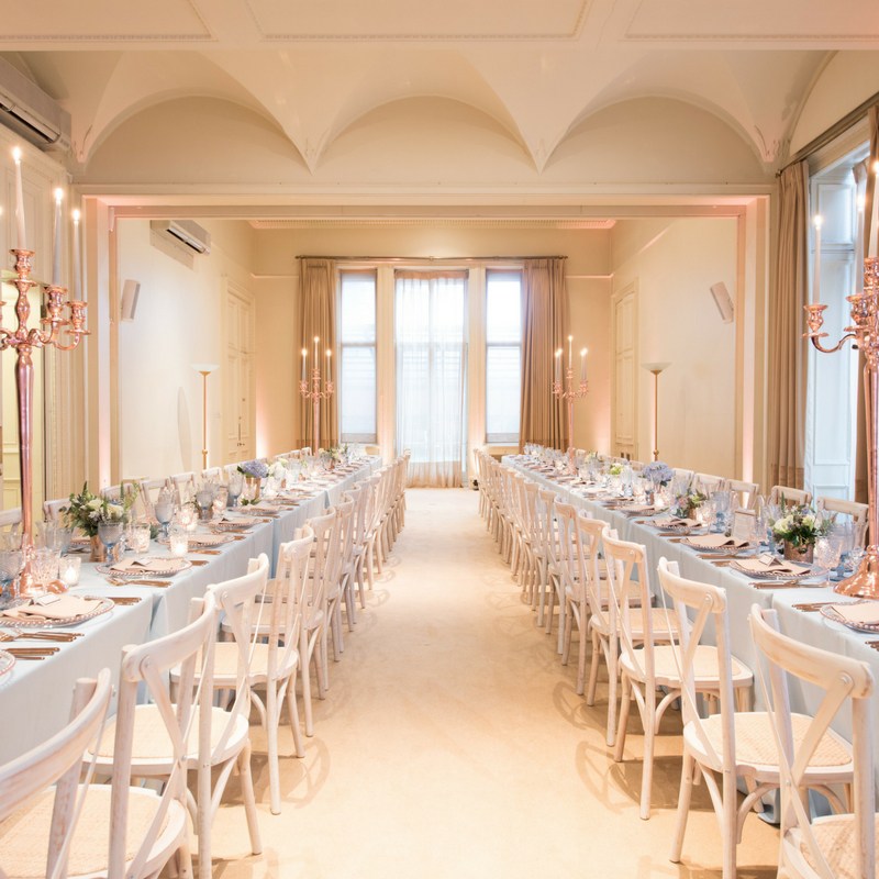 Elegant event space in Kent House, Knightsbridge, ideal for formal dinners and celebrations.
