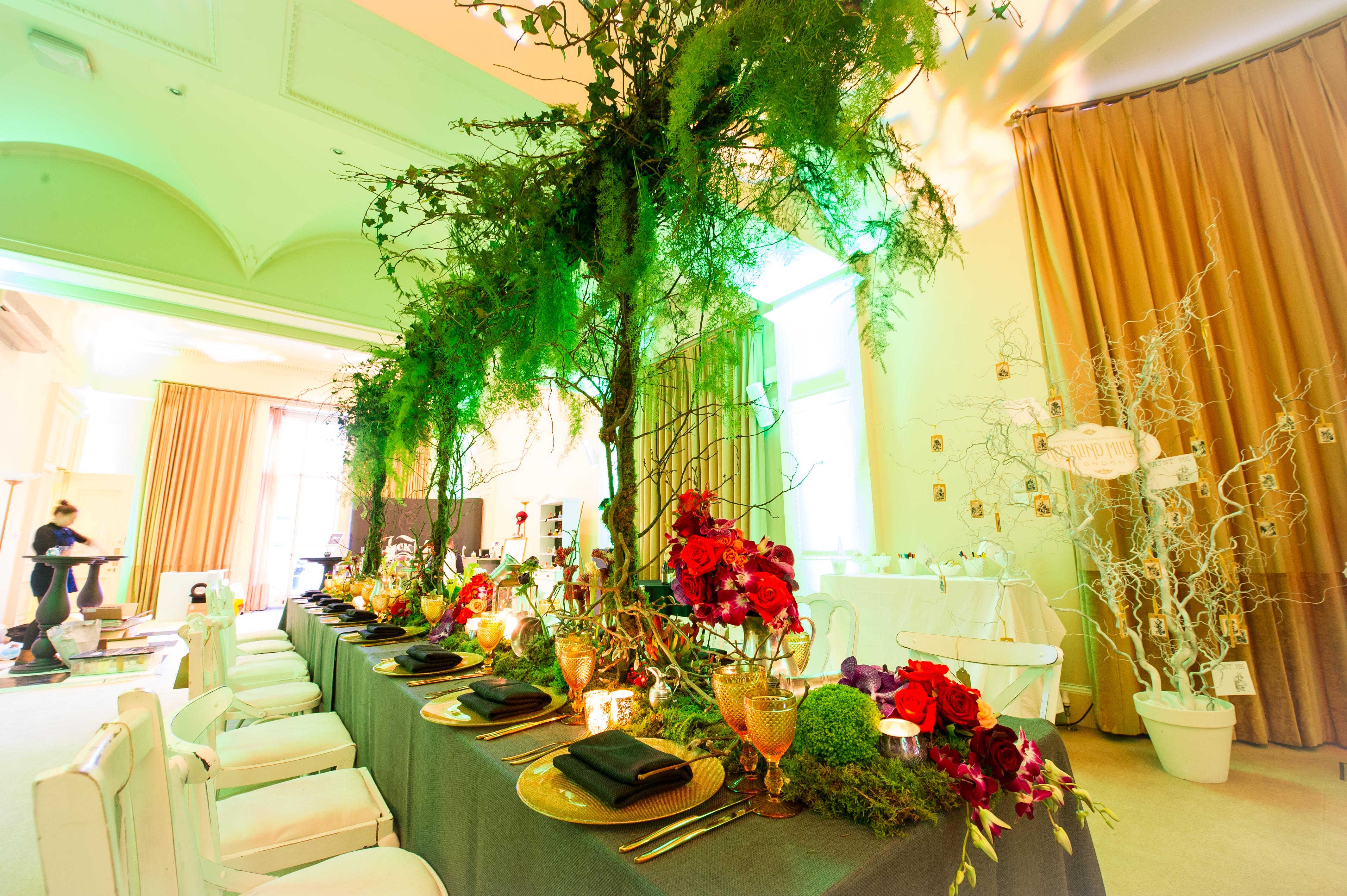Elegant event space in Kent House with floral centerpieces for weddings and corporate events.