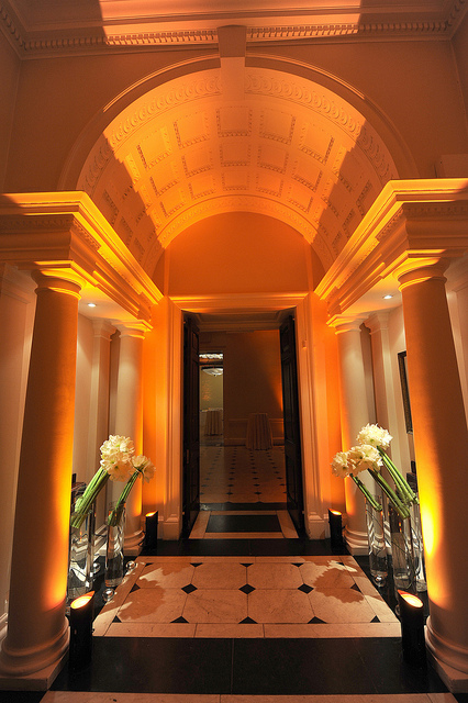 Elegant Marble Hall entrance in Kent House, perfect for upscale events and meetings.