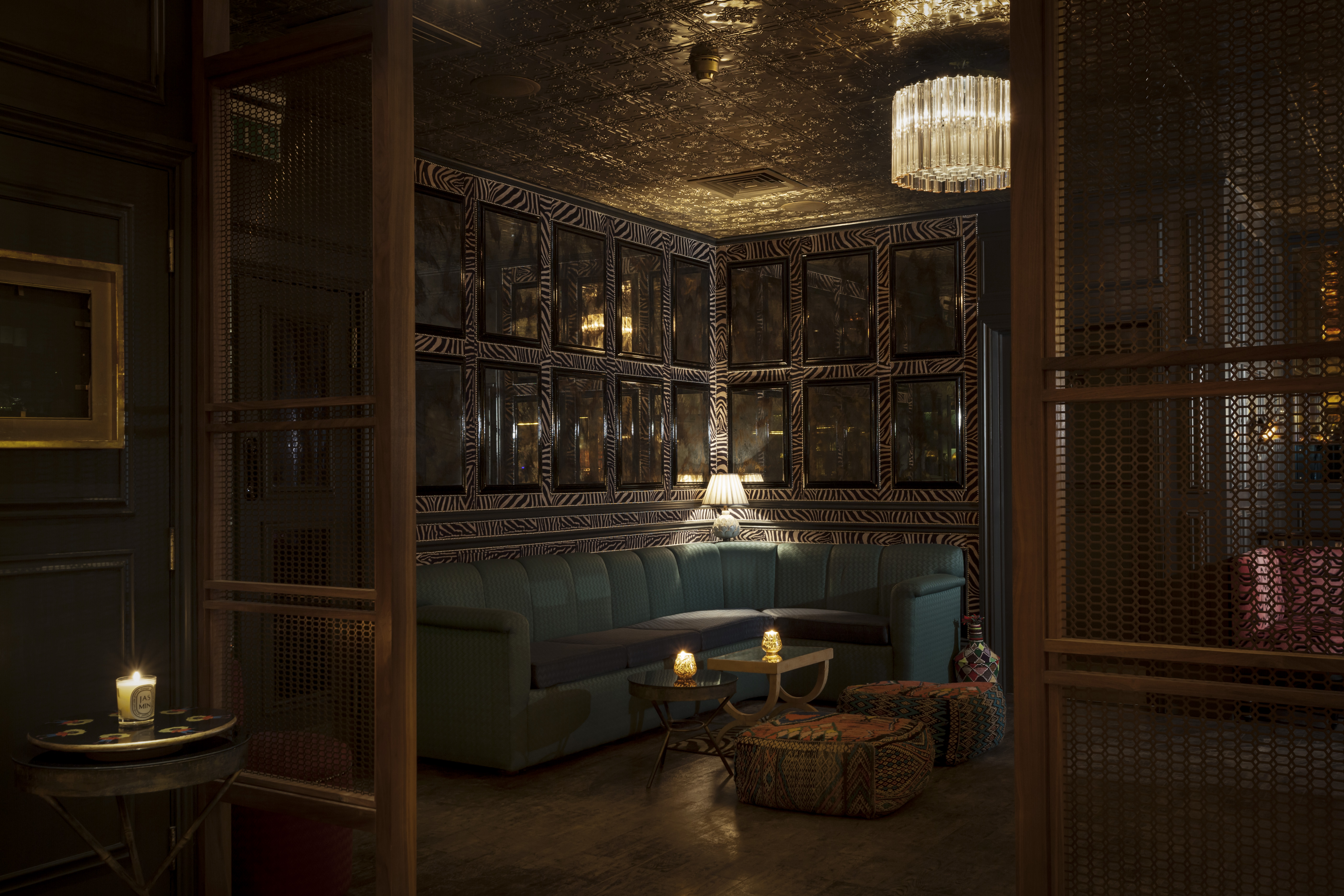 Sophisticated lounge at The Scotch of St James for networking events and meetings.