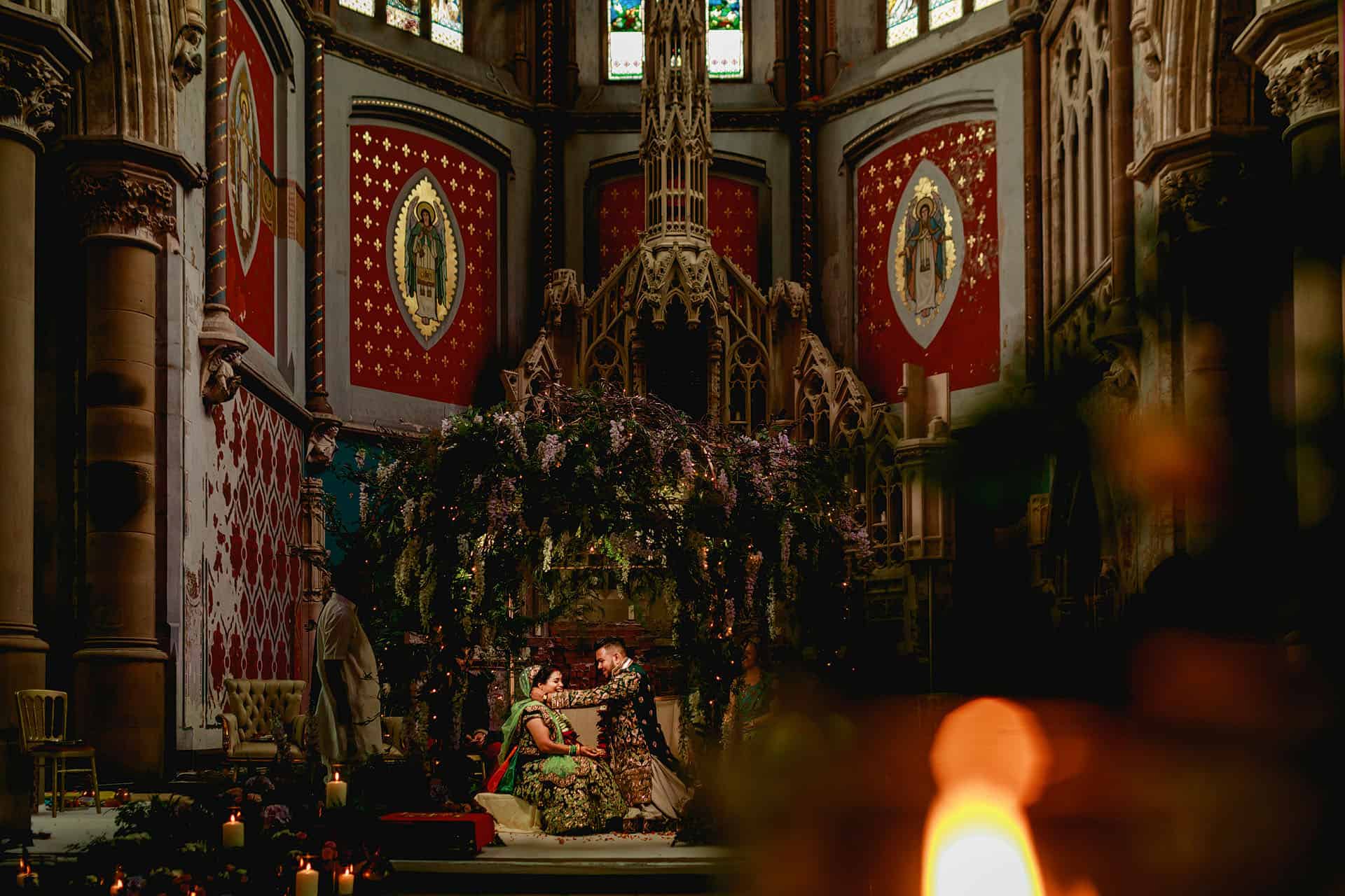 Great Nave in The Monastery Manchester, elegant venue for weddings and formal events.