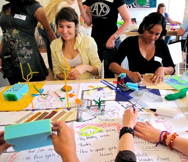 Engaging workshop at The Make Lounge, fostering teamwork and creativity for events.