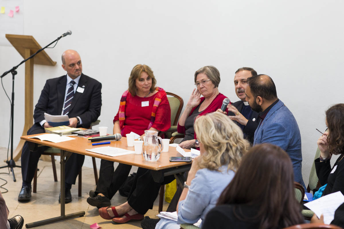 Panel discussion at The Nave, Seventy Eight Bishopsgate, with engaged diverse speakers and audience.