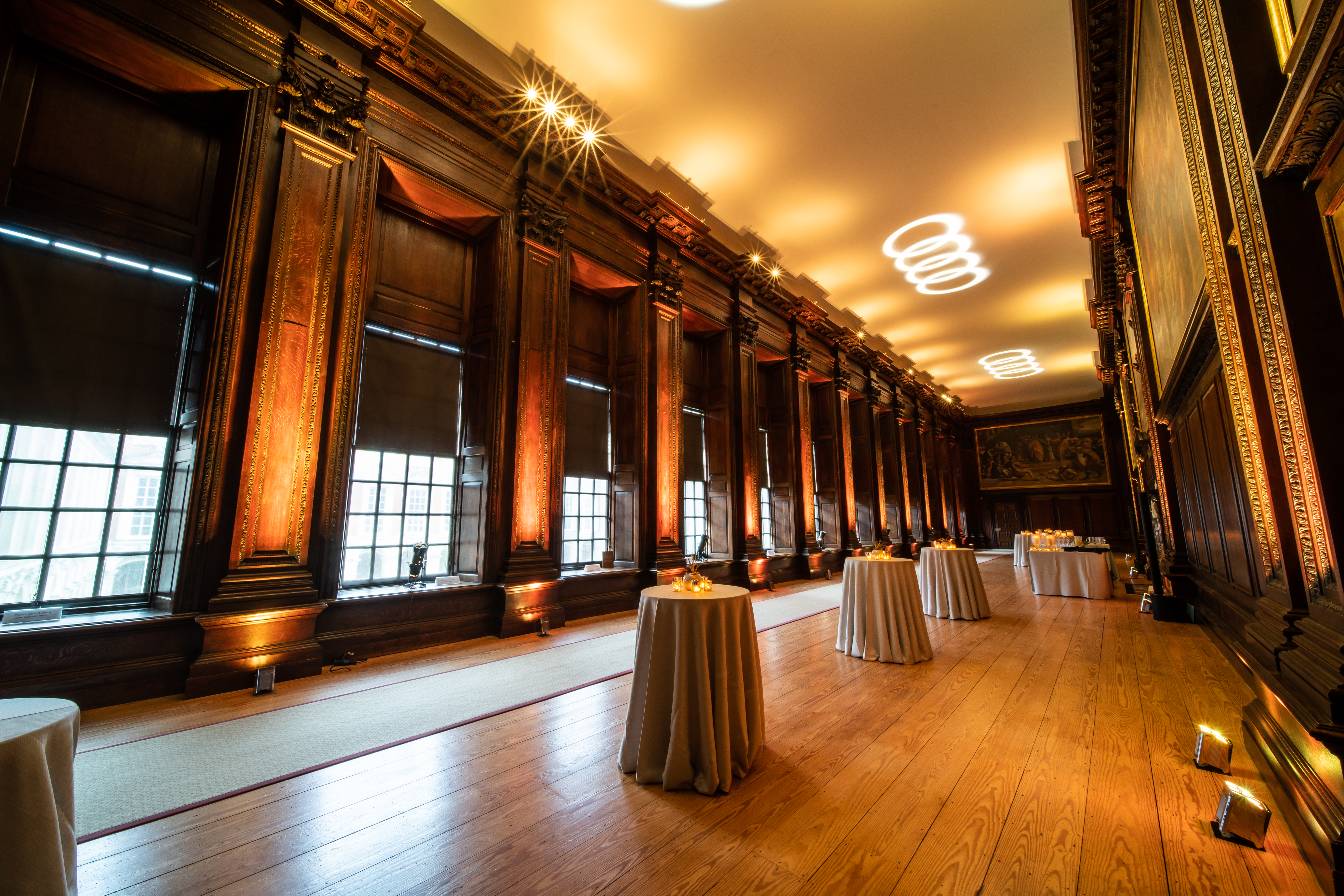 Elegant State Apartments at Hampton Court Palace, ideal for corporate events and receptions.