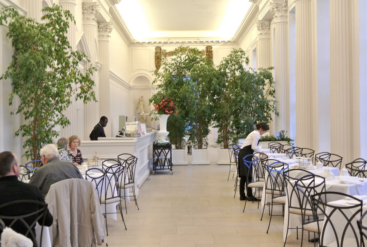 Elegant dining area in The Orangery, Kensington Palace for events and gatherings.