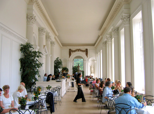 Elegant Orangery at Kensington Palace, bright venue for meetings and events.