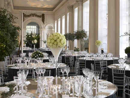 Elegant event space at The Orangery, Kensington Palace, perfect for weddings and galas.