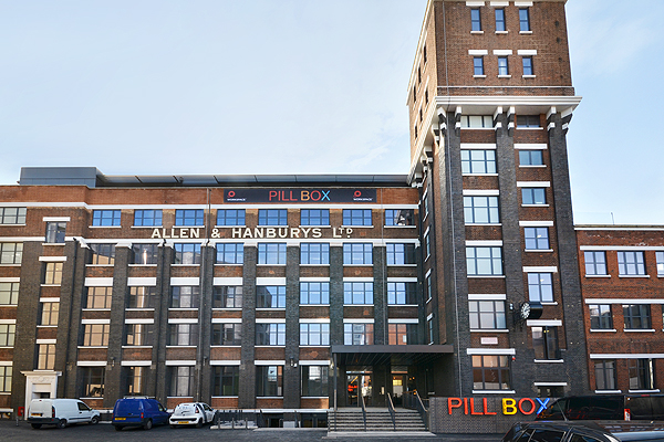 Modern venue Hanbury in Pill Box, ideal for corporate events and creative workshops.