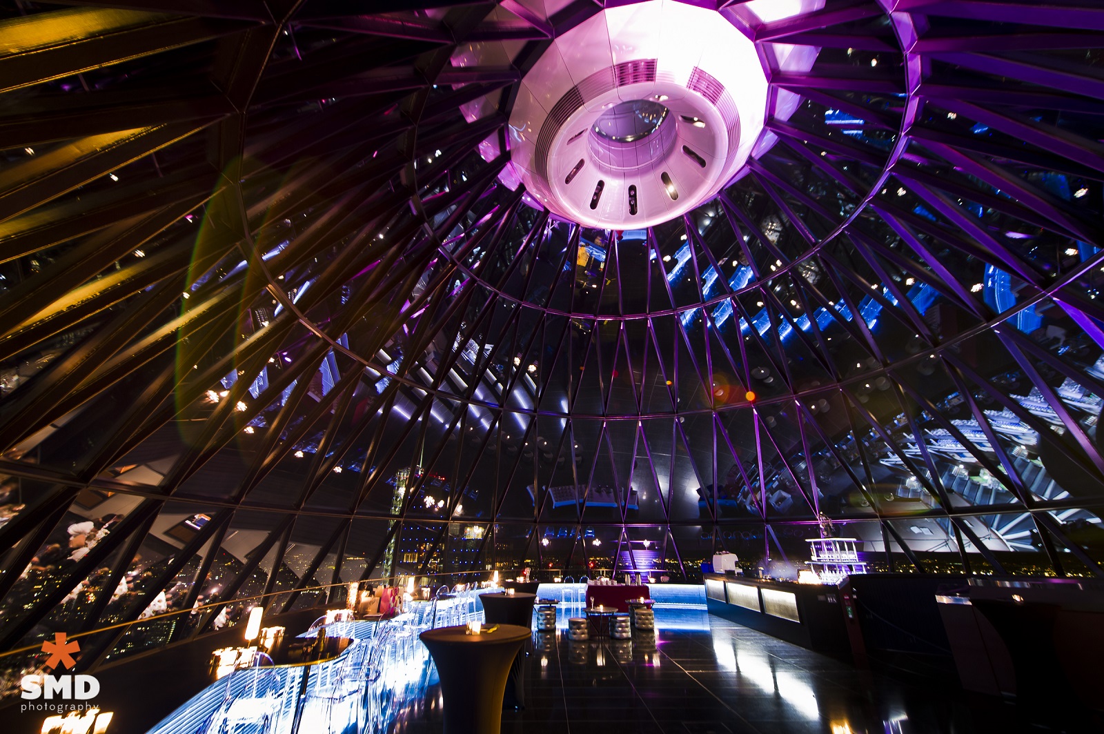 Exclusive hire of Helix and Iris at Searcys, modern venue with high ceiling for events.