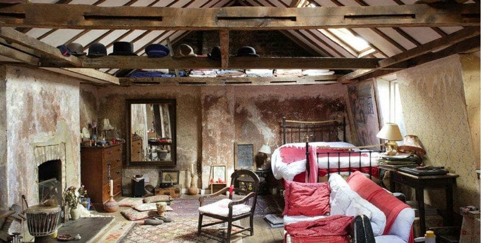 Attic-style meeting space at The George Tavern for rustic private events and venue hire.