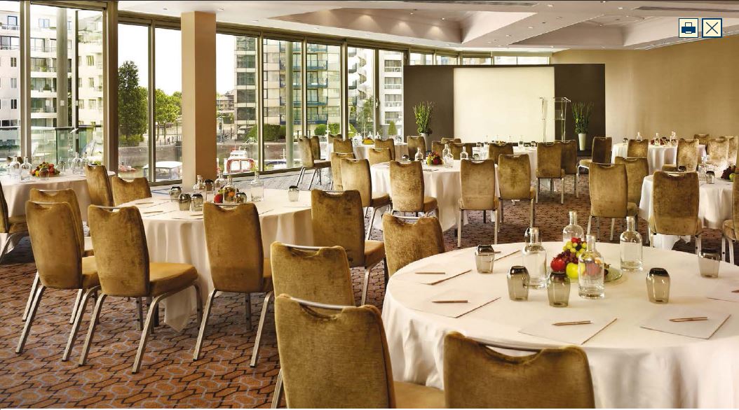 Drakes Suite at Chelsea Harbour Hotel, elegant event space for corporate meetings.