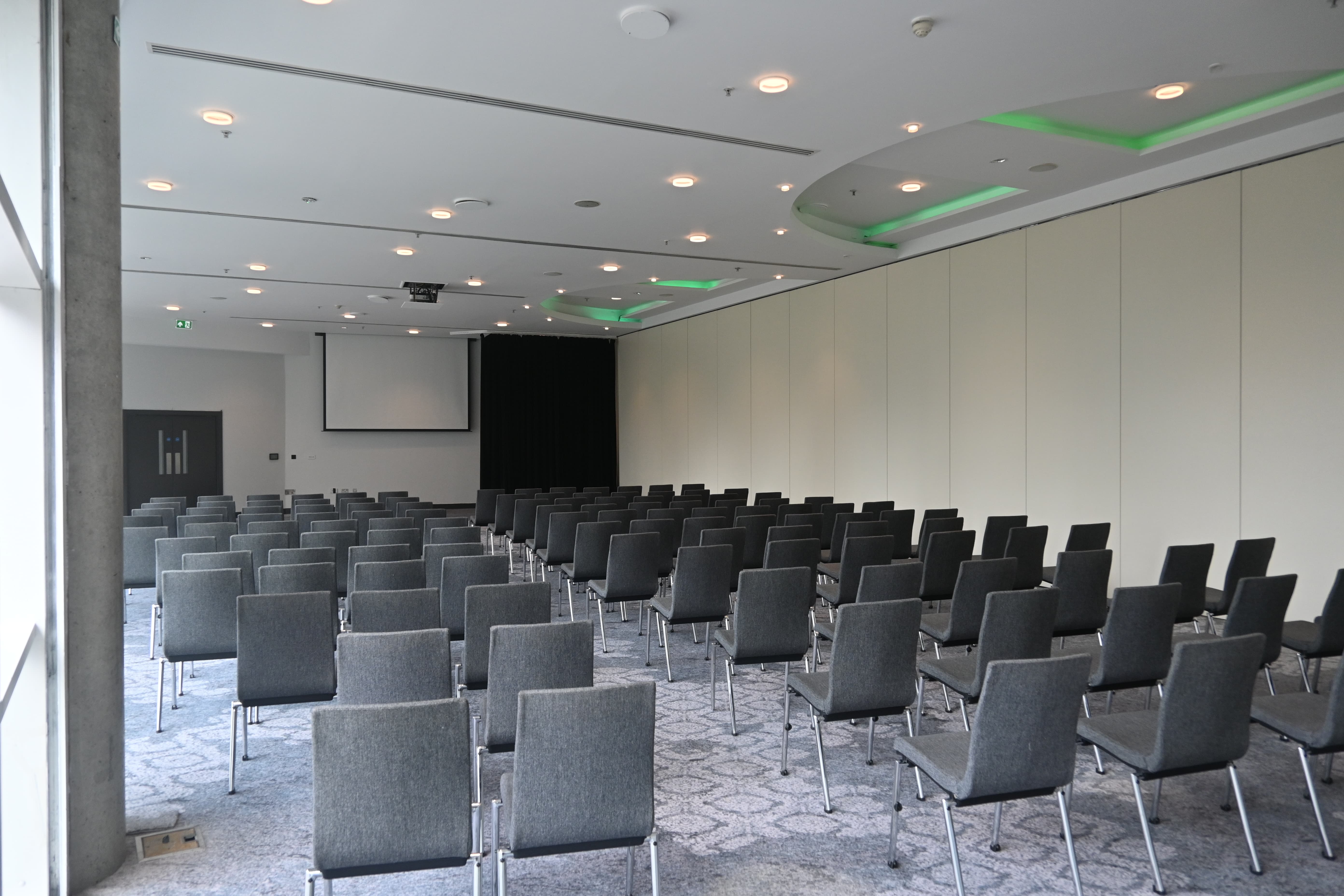 The Lowry Hotel theater-style breakout room for professional business meetings and conferences.