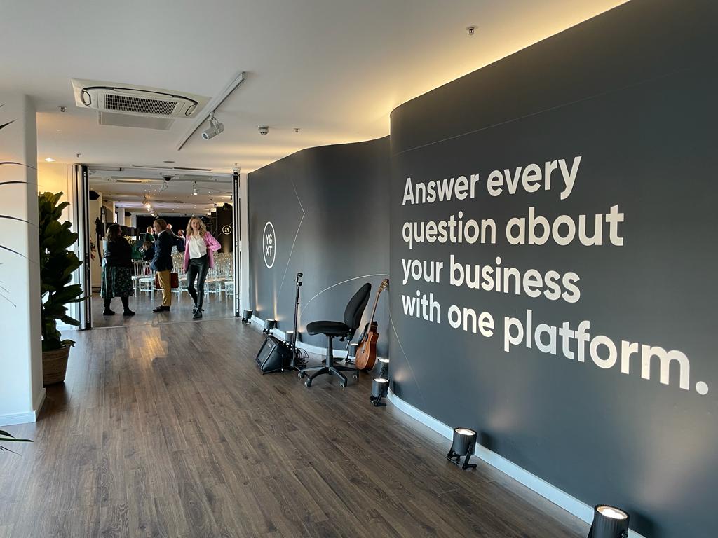 Modern event space in OXO2, ideal for networking and workshops.