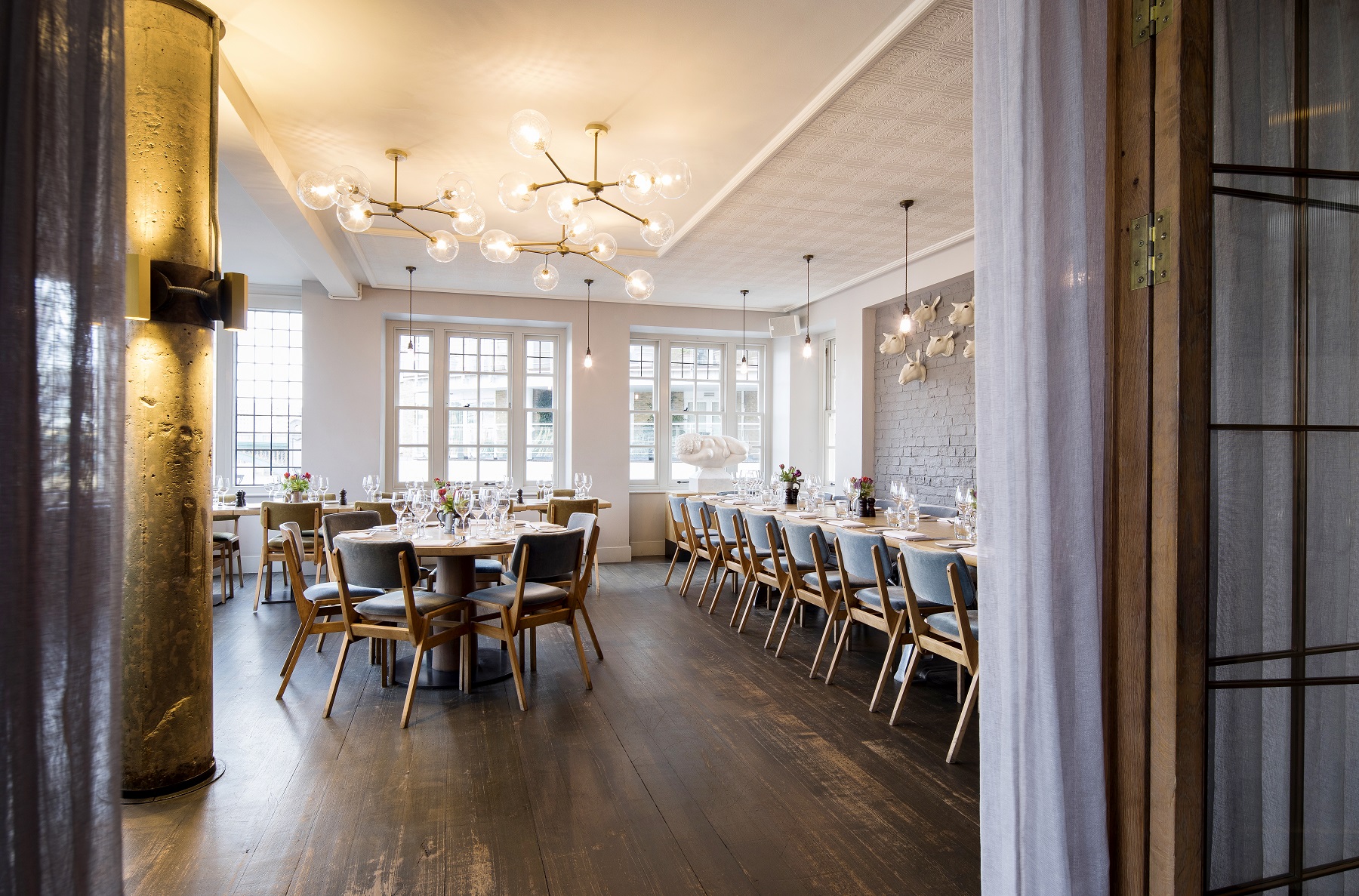 Elegant event space in The River Room, ideal for meetings and private dinners.