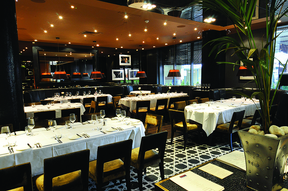 Elegant dining space at Chelsea FC's 1905 Club for corporate events and private gatherings.