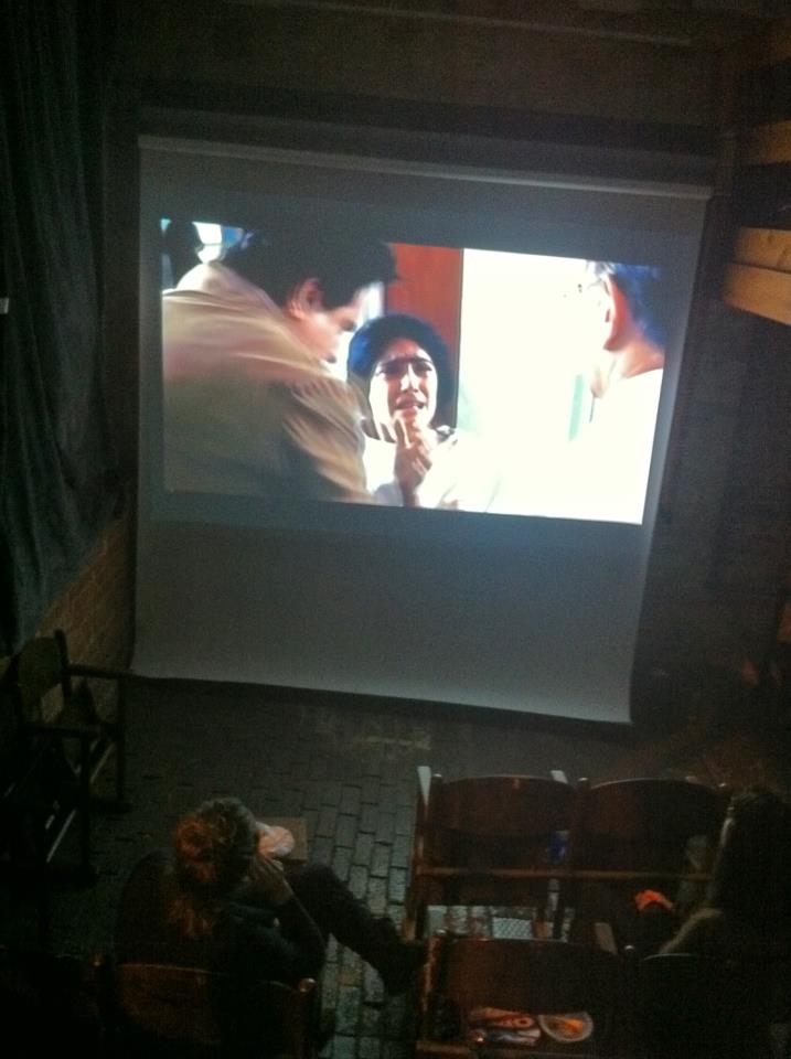Projection screen in Espero Studio for engaging film events and presentations.