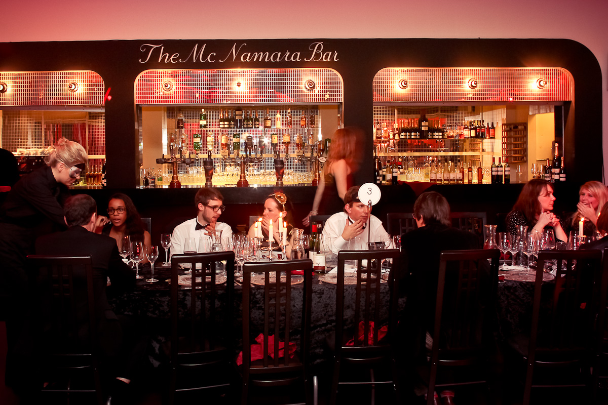 Elegant dining setup in McNamara Suite, ideal for corporate events and private dinners.